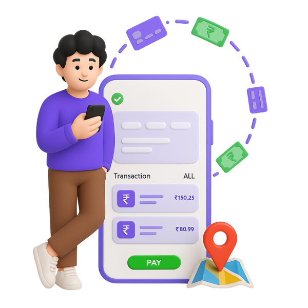Person using mobile payment