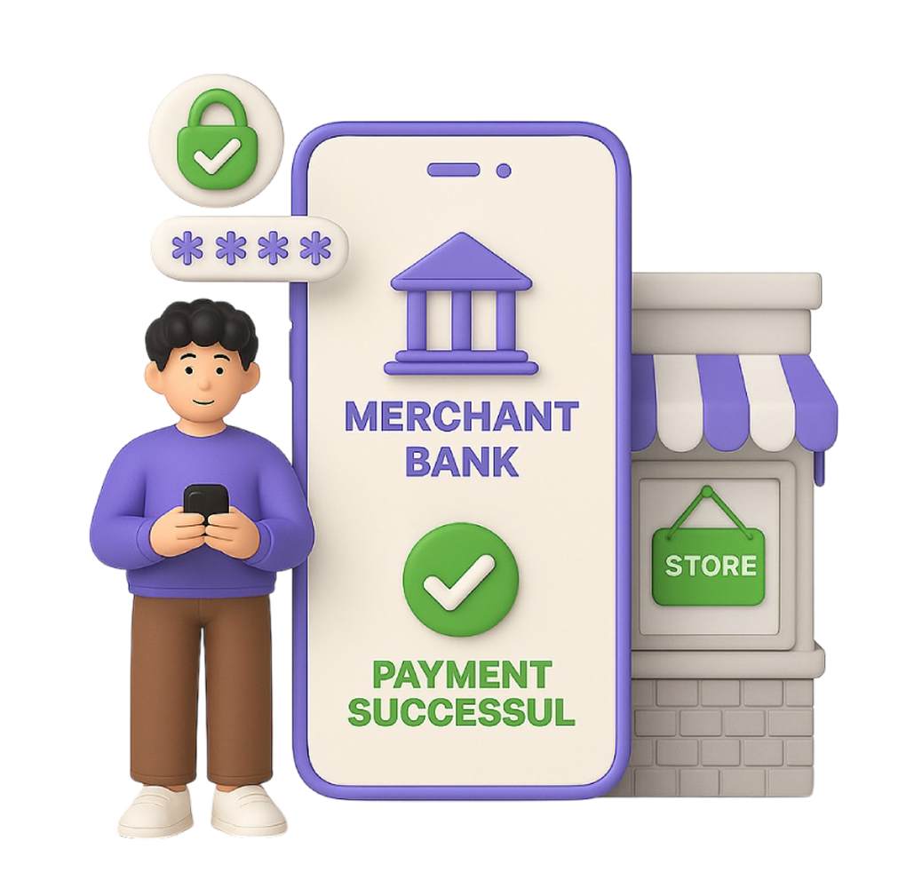 Customer using payment